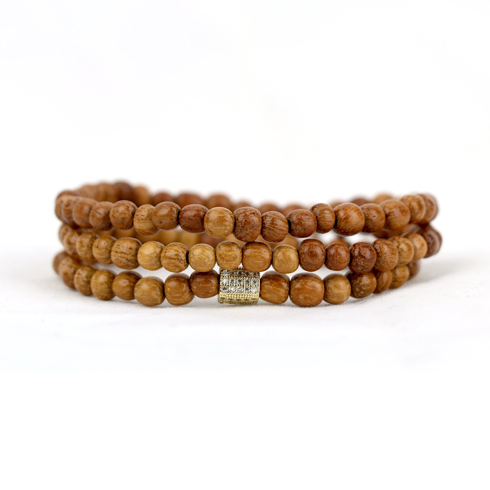 Brown Wood Triple Wrap