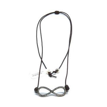 The Ibiza Necklace in Gunmetal Infinity