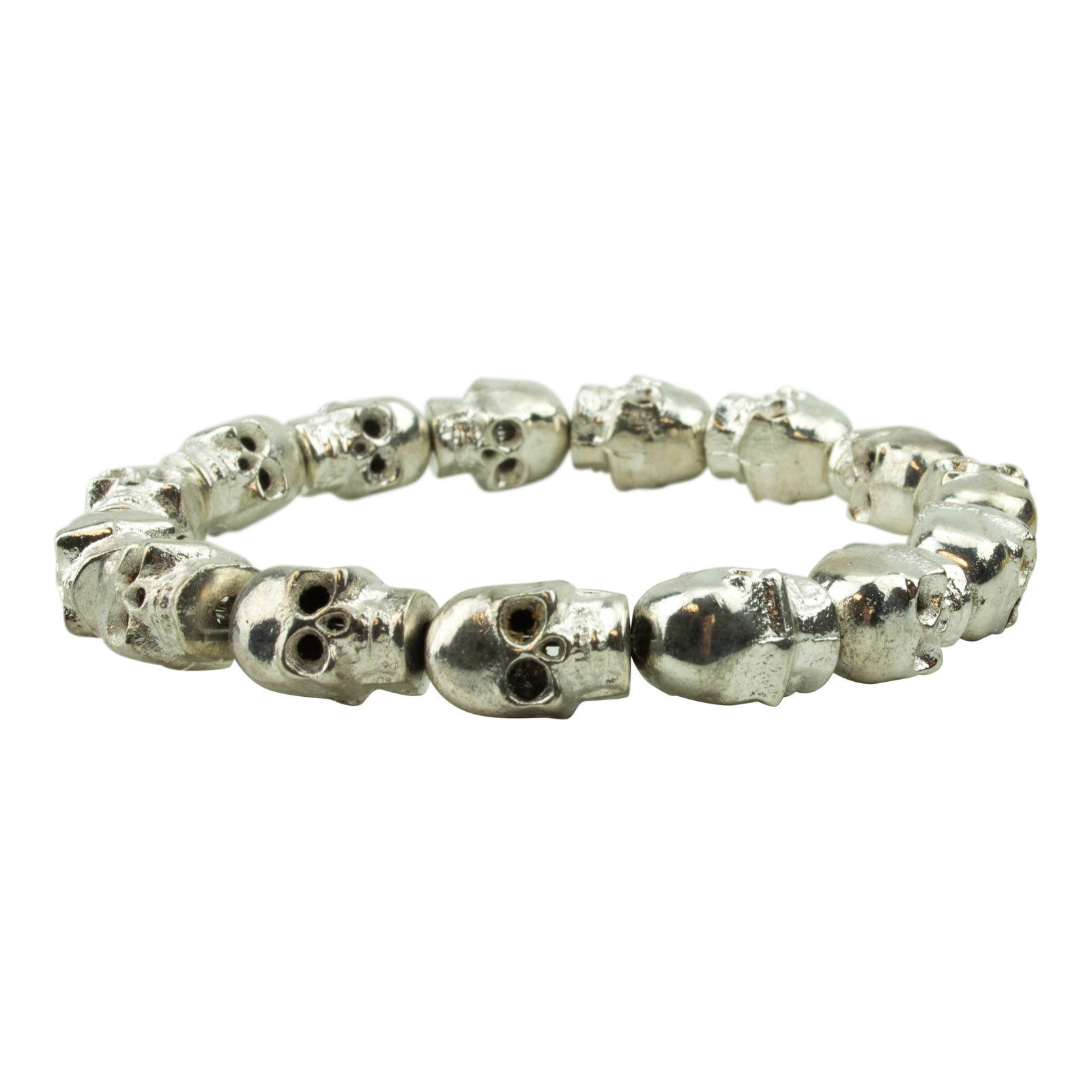 Men's Silver Brass Skull